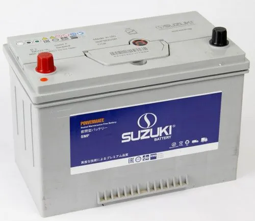 

Аккумуляторная батарея SUZUKI 6СТ-100.1 (120D31R) (ПП, бортик, азиатский типоразмер), 6СТ-100.1