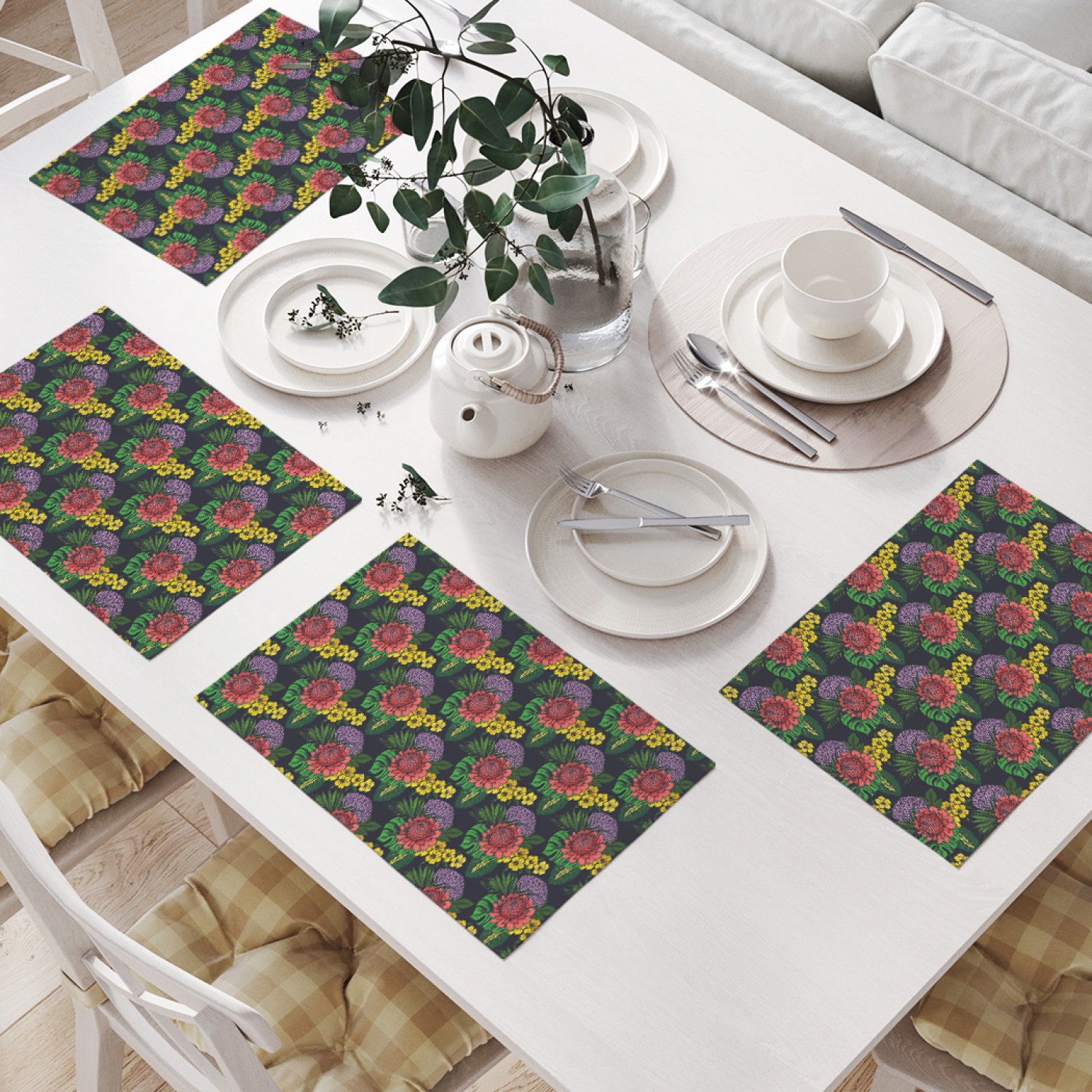 

Комплект салфеток JoyArty "Цветение тропических джунглей" (32х46 см, 4 шт.), Цветение тропических джунглей