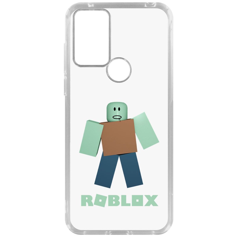 

Чехол-накладка Krutoff Clear Case Roblox-Зомби для TCL 30 SE, Прозрачный