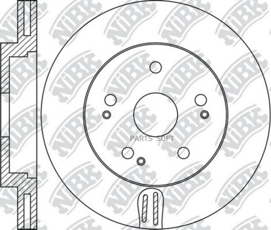 

NIBK RN1715 Диск торм. пер. вент. 1шт
