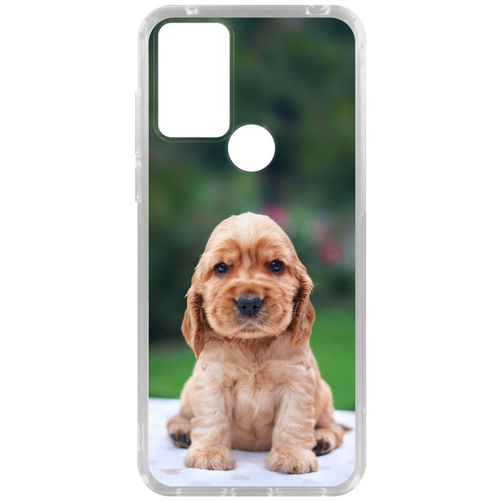 

Чехол-накладка Krutoff Clear Case Щенок кокер-спаниеля для TCL 30 SE, Прозрачный