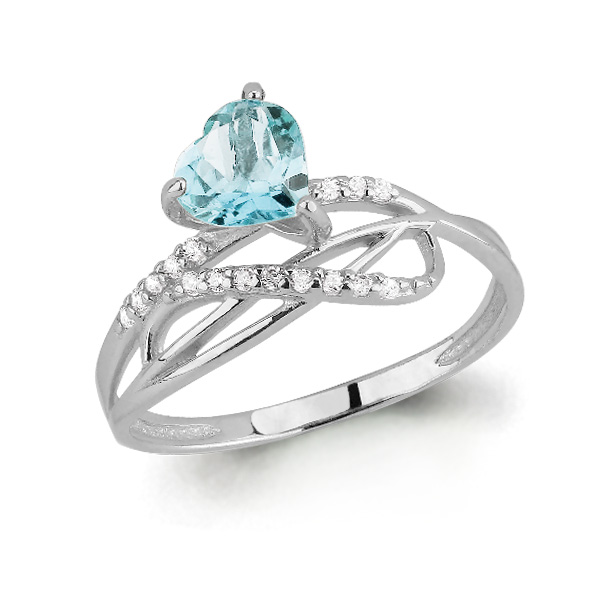 фото Кольцо из серебра с топазом р. 17,5 aquamarine 6510302а_925_з