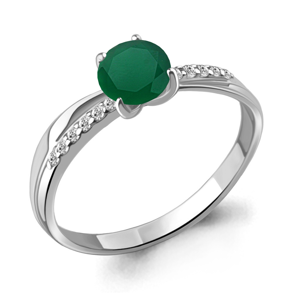 

Кольцо из серебра с агатом р. , Aquamarine 6511909А_925_р, 6511909А_925_р