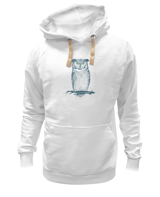 Толстовка унисекс Printio Сова (owl) белая XL