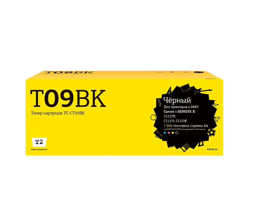 

Картридж для лазерного принтера T2 (TC-CT09BK) черный, совместимый
