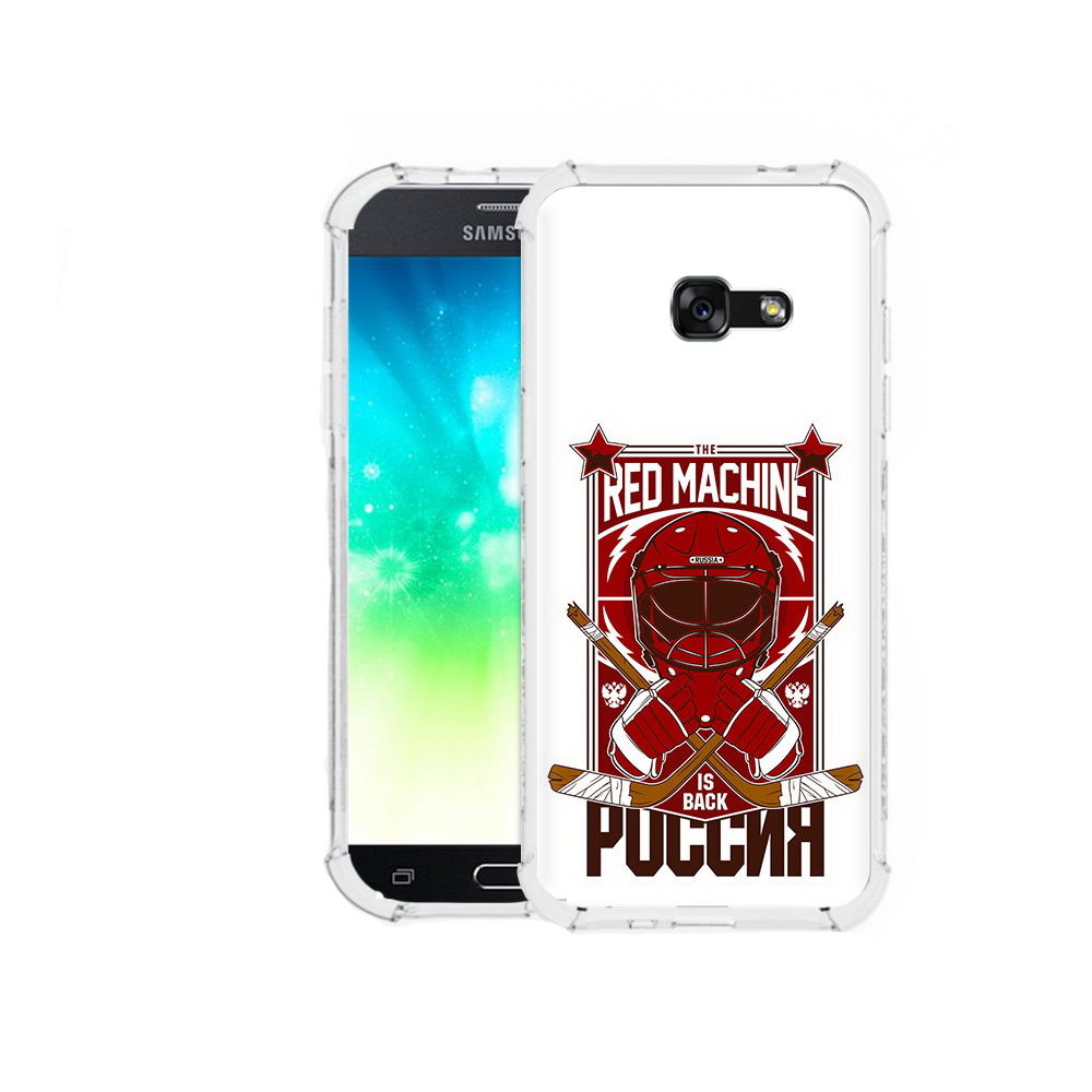 

Чехол MyPads Tocco для Samsung Galaxy A3 (2016) хоккей россия, Прозрачный, Tocco