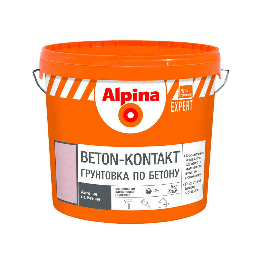 фото Грунт адгезионный alpina expert beton-kontakt 15 кг