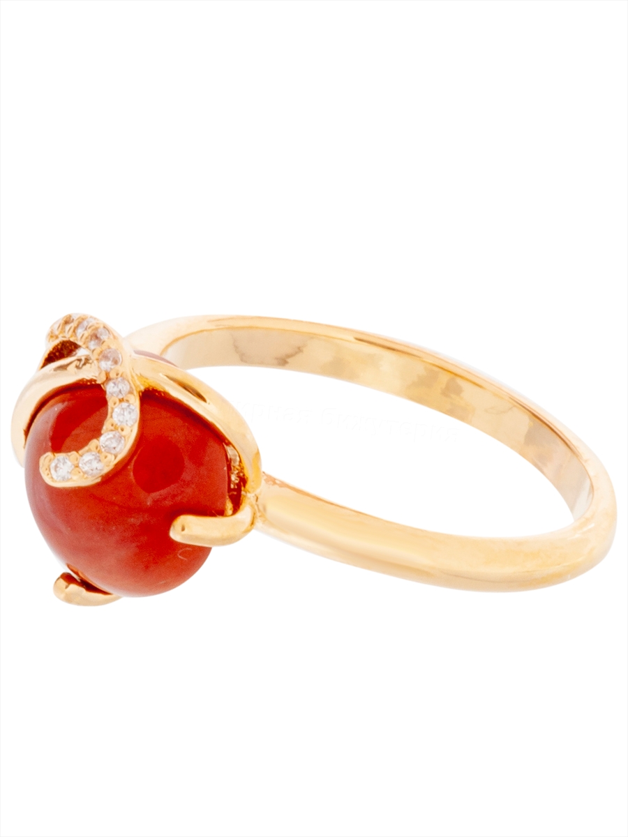 

Кольцо из бижутерного сплава р. 18 Lotus Jewelry 3043R-09JR, яшма/циркон, 3043R-09JR