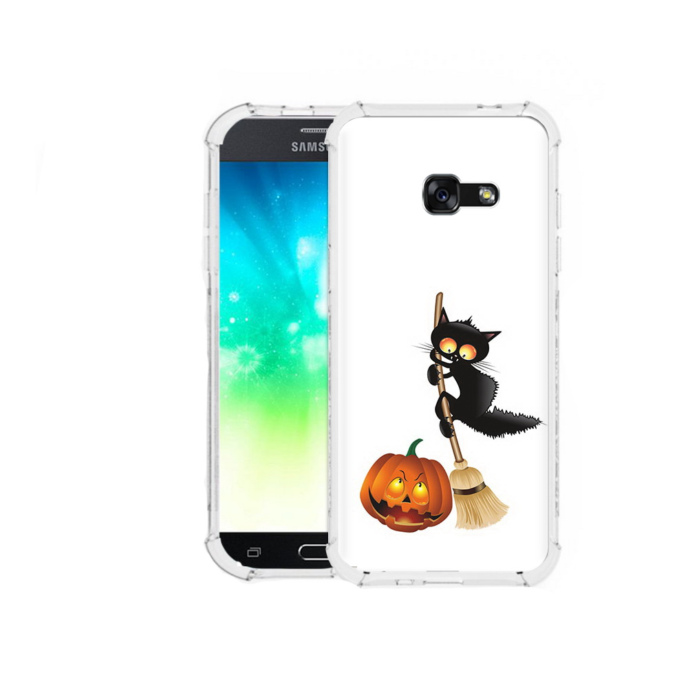 

Чехол MyPads Tocco для Samsung Galaxy A3 (2016) хэлуинский котик, Прозрачный, Tocco