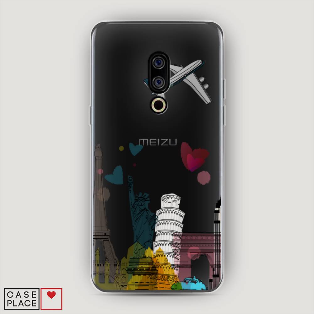 

Чехол Awog на Meizu 15 "Самолет путешествий", Желтый, 72650-10