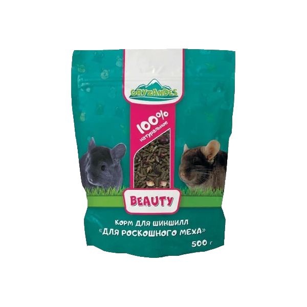 

Сухой корм шиншилл, Gryzandes Chinchilla Beauty, 500 г