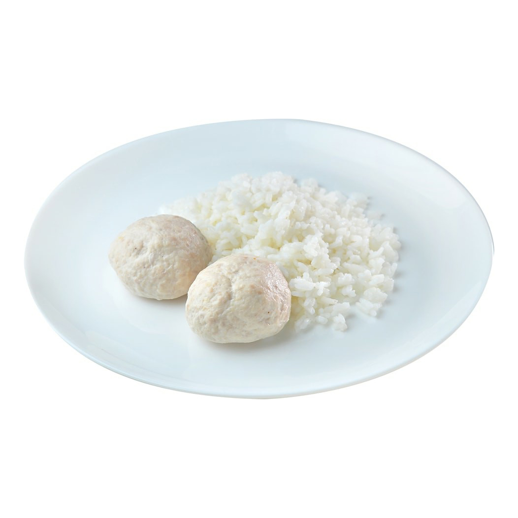 

Биточки куриные паровые с рисом замороженные 235 г