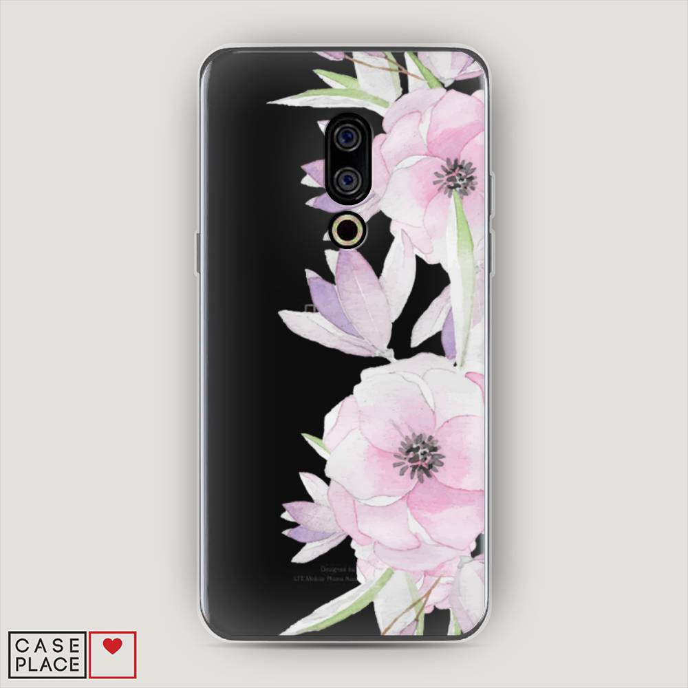 

Чехол Awog на Meizu 15 "Нежные анемоны", Розовый;черный;фиолетовый, 72650-8