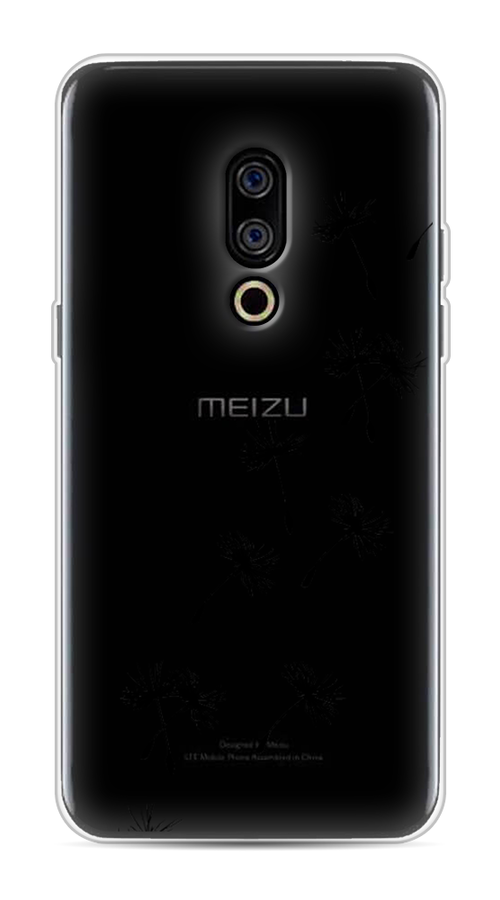 

Чехол Awog на Meizu 15 "Летящие одуванчики", Черный, 72650-8