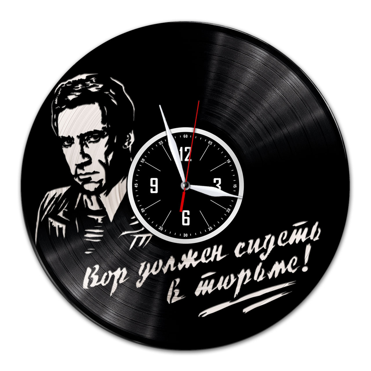 Часы из виниловых пластинок