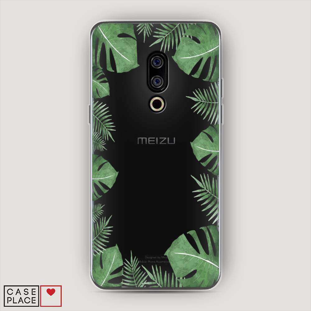 

Чехол Awog на Meizu 15 "Листья папоротника рамка", Зеленый, 72650-8