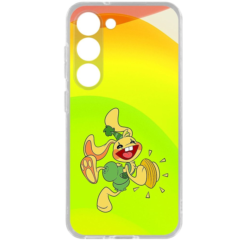 

Чехол-накладка Krutoff Clear Case Хаги Ваги - Крольчонок Бонзо для Samsung Galaxy S23, Прозрачный