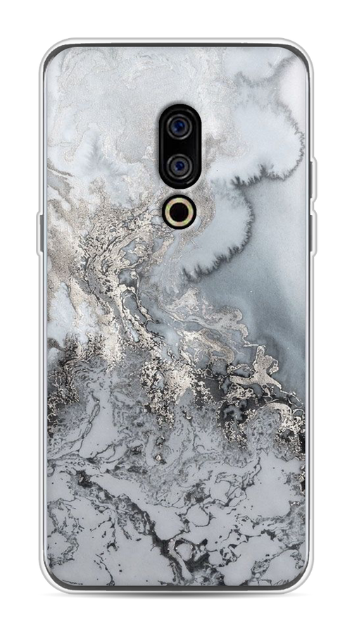 

Чехол Awog на Meizu 15 "Морозная лавина серая", Серый;серебристый, 72650-3