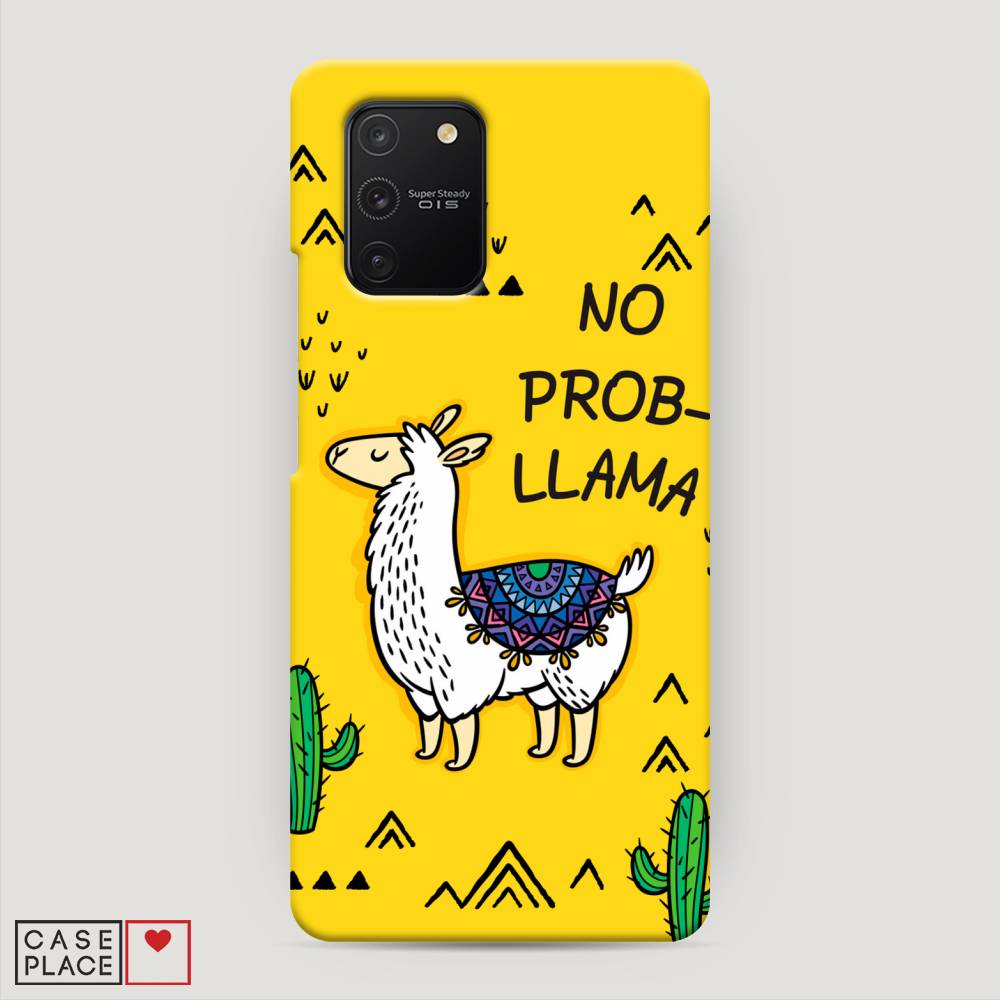 

Пластиковый чехол "No probLLama" на Samsung Galaxy A91, 29920-1