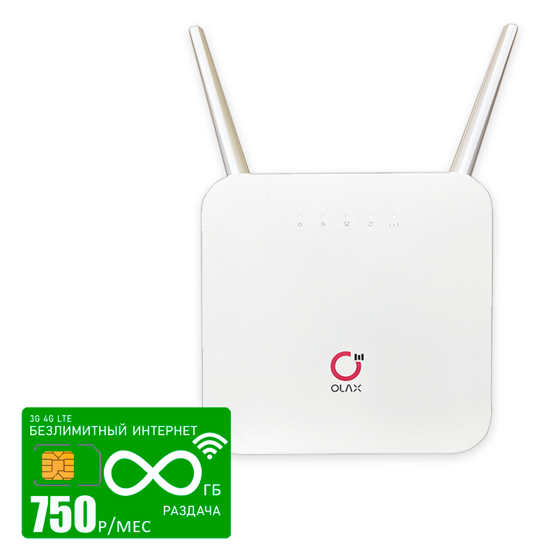 

WiFi роутер Olax AX6 PRO I Безлимитный интернет и раздача за 750