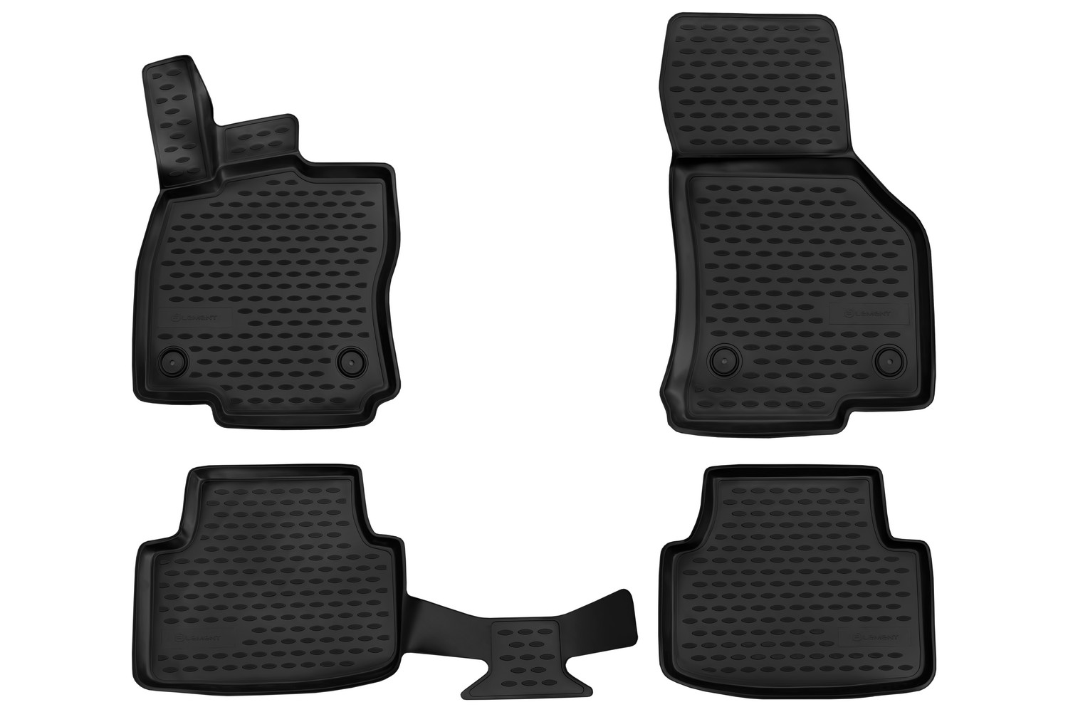 фото Коврики 3d в салон skoda octavia (iii(a7), iiip(a7), iv(a8)), 2013-2019, 2020->, 4 шт. пу element