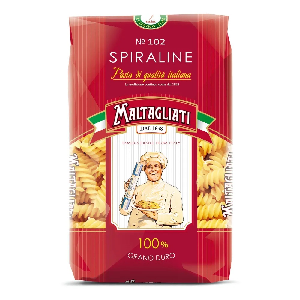 Макароны Maltagliati Спирали 20 шт по 450 г