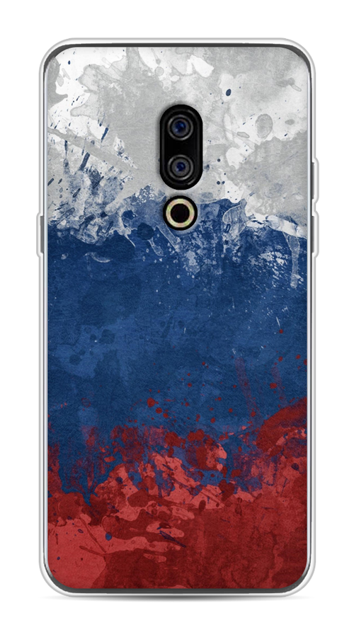 

Чехол Awog на Meizu 15 "Флаг России неровный", Белый;синий;красный, 72650-5