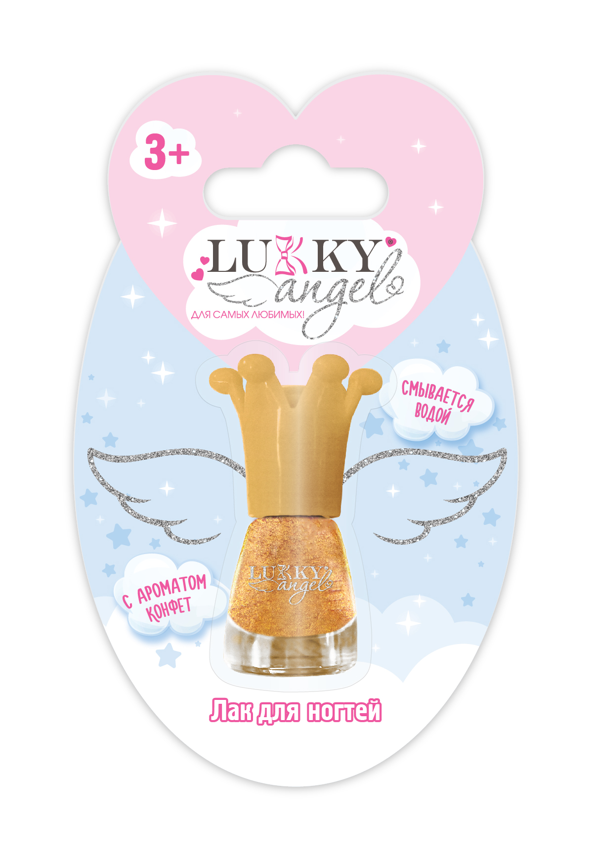

Лак для ногтей Lukky Angel золотистый перламутр, Т23511