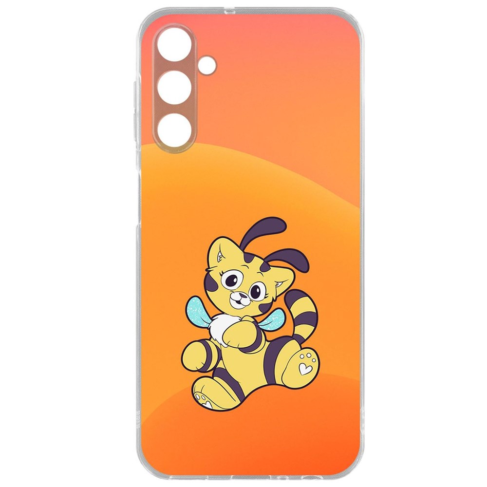 

Чехол-накладка Krutoff Clear Case Хаги Ваги - Кошка-Пчёлка для Samsung Galaxy A24 (A245), Прозрачный