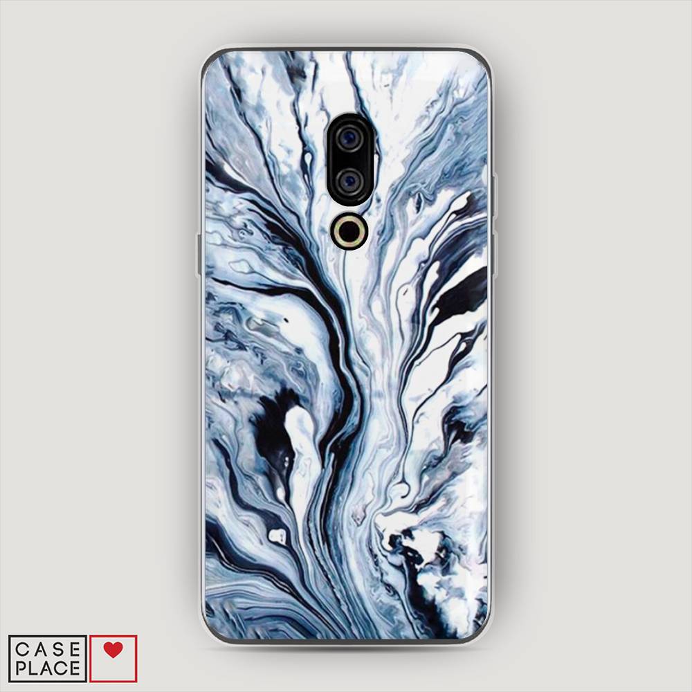 

Чехол Awog на Meizu 15 "Голубой минерал мрамор", 72650-3