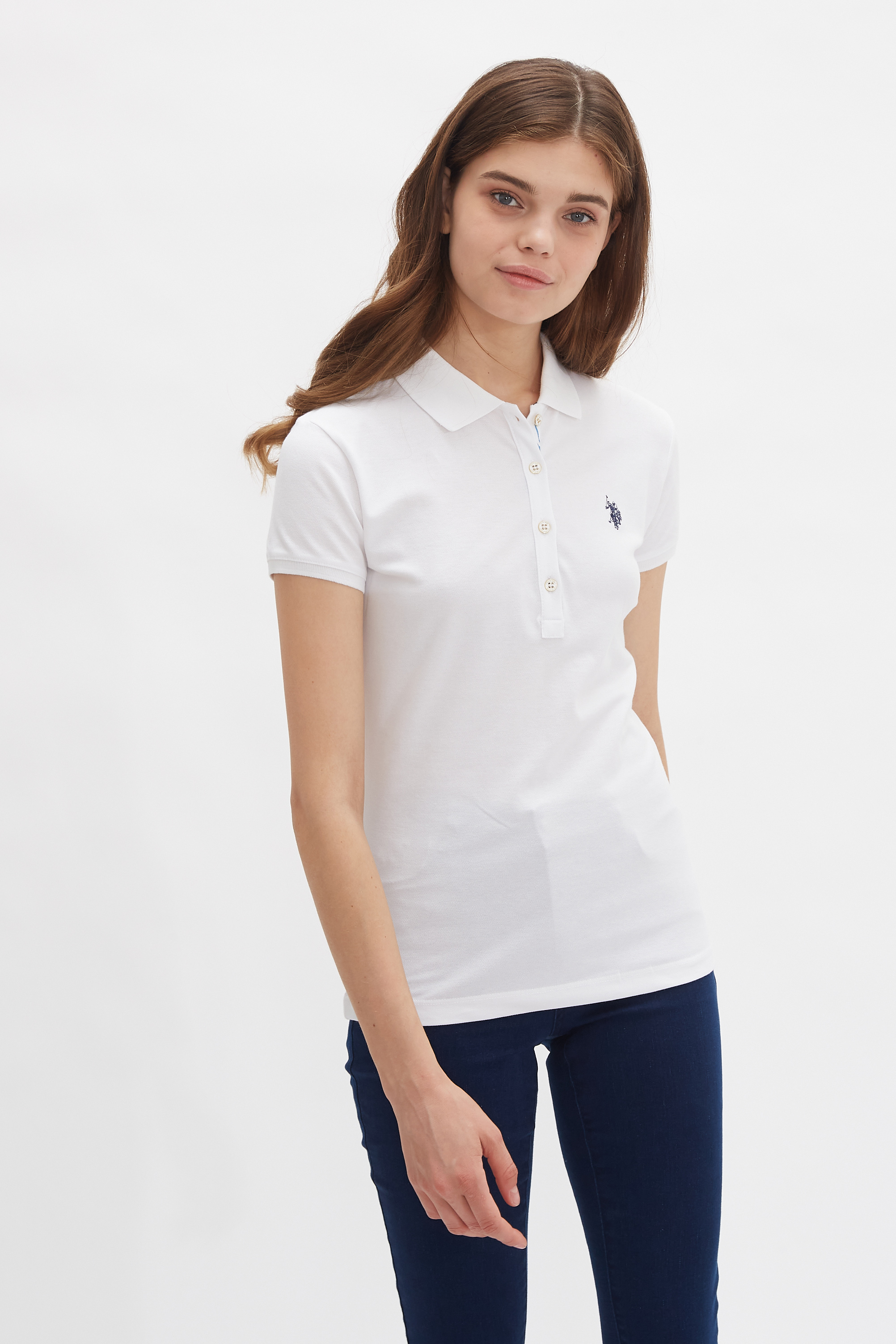 

Футболка женская U.S. POLO Assn. G082SZ0110TP01-OML белая XL, Белый, G082SZ0110TP01-OML