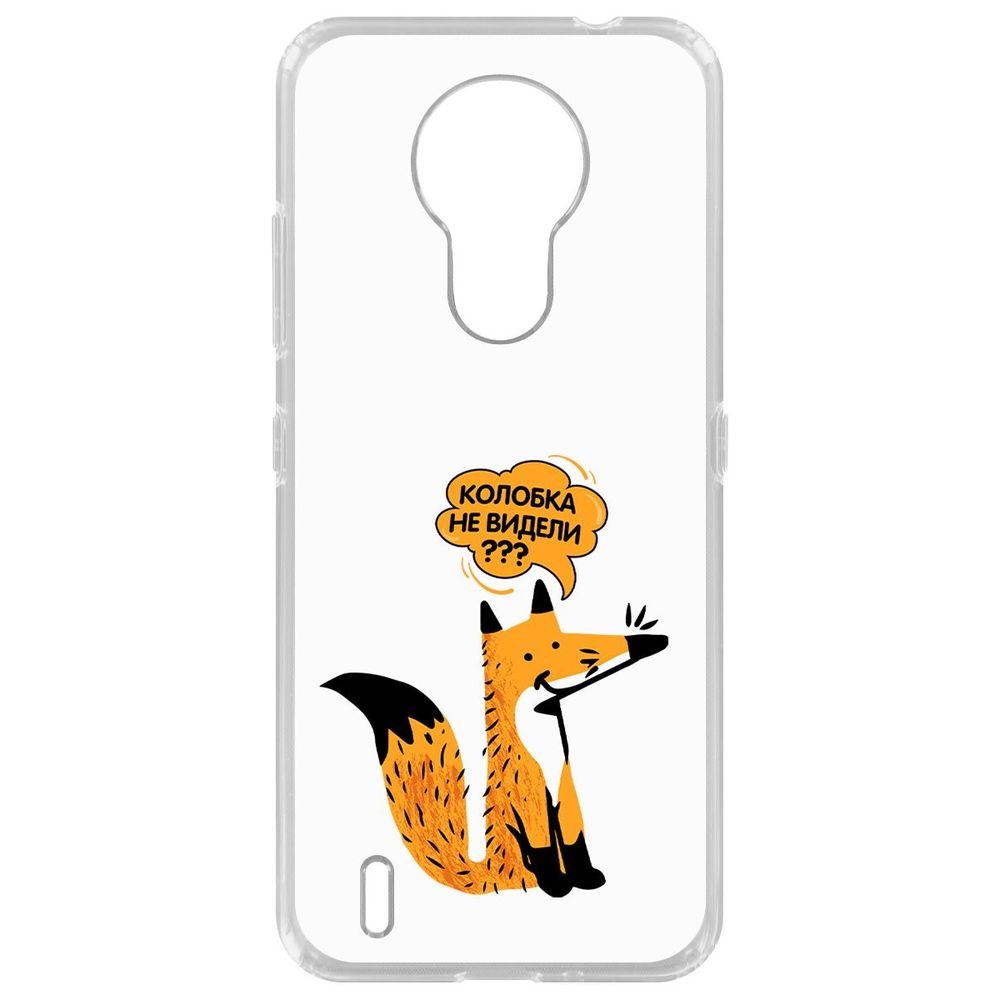 

Чехол-накладка Krutoff Clear Case Лиса для Nokia 1.4, Прозрачный