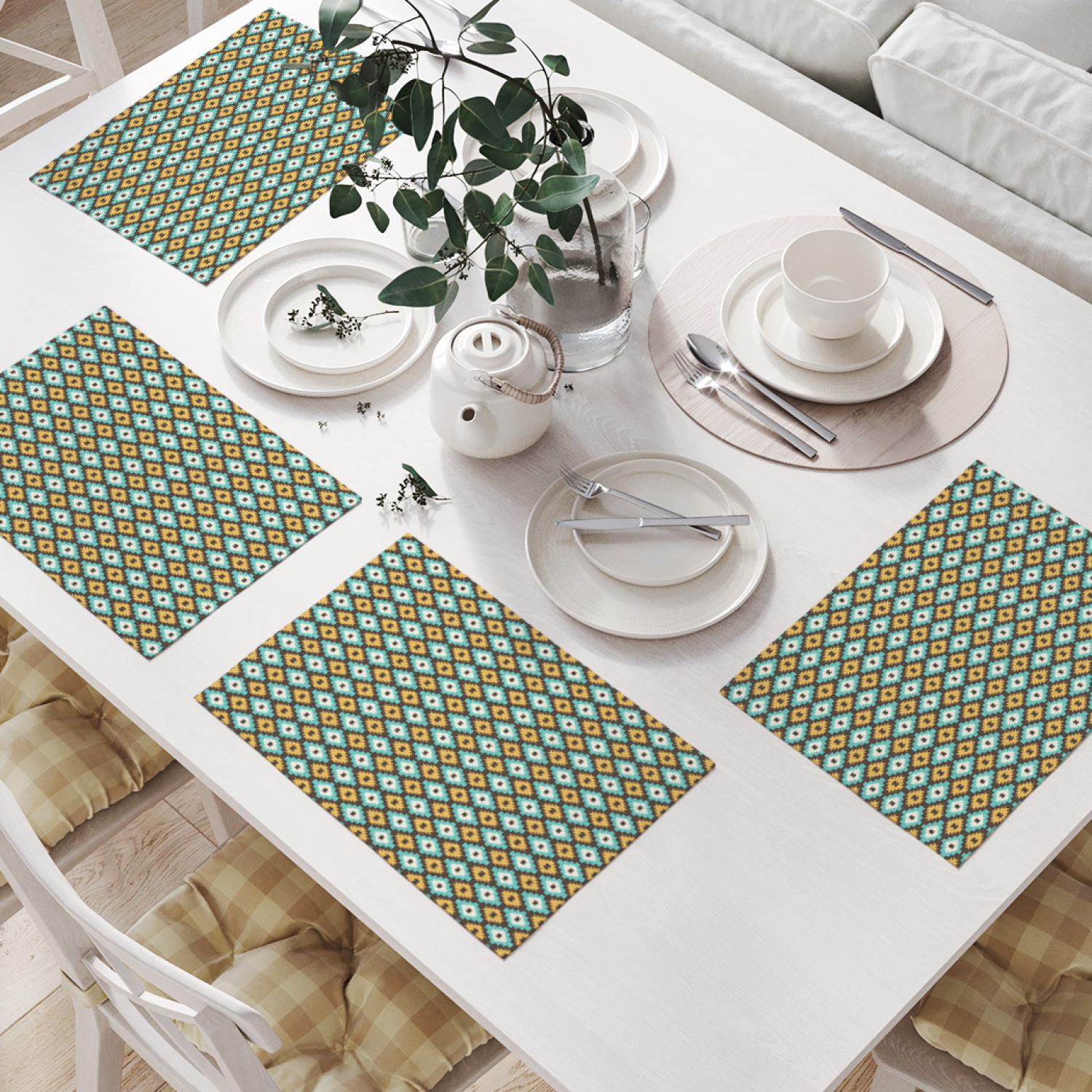 

Комплект салфеток JoyArty "Вдохновение ацтеков" для сервировки стола (32х46 см, 4 шт.), Вдохновение ацтеков