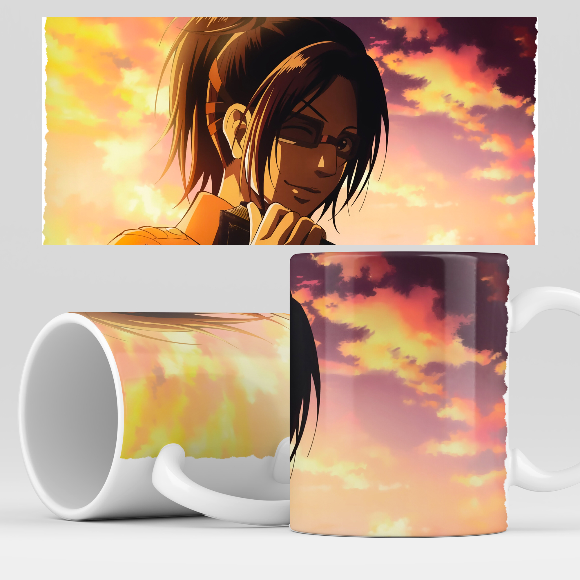 

Кружка с принтом "Атака Титанов" аниме Аttack Titan Кружка для чая с рисунком, AttackTitan02