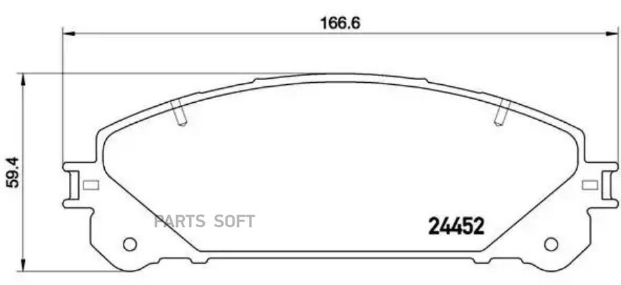 

Колодки Дисковые Передние Lexus Rx270/350/450H, Toyota Highlander 3.5 08> P83145