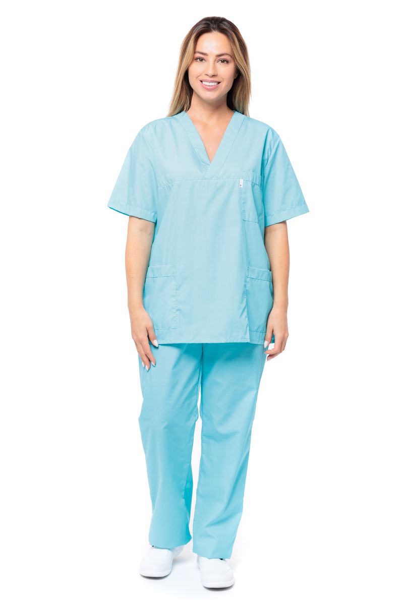 

Костюм медицинский женский MedicalWear Хирург 109 бирюзовый 58 RU, Хирург 109
