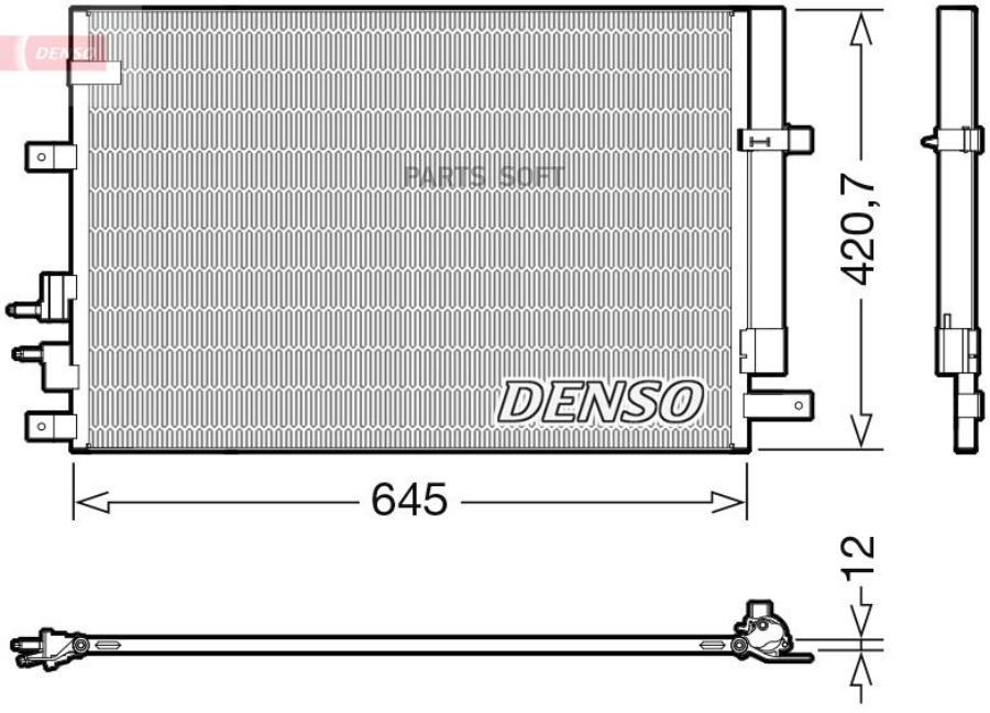 

Радиатор Кондиционера DENSO dcn01024