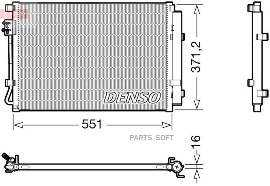 Радиатор Кондиционера DENSO dcn41022