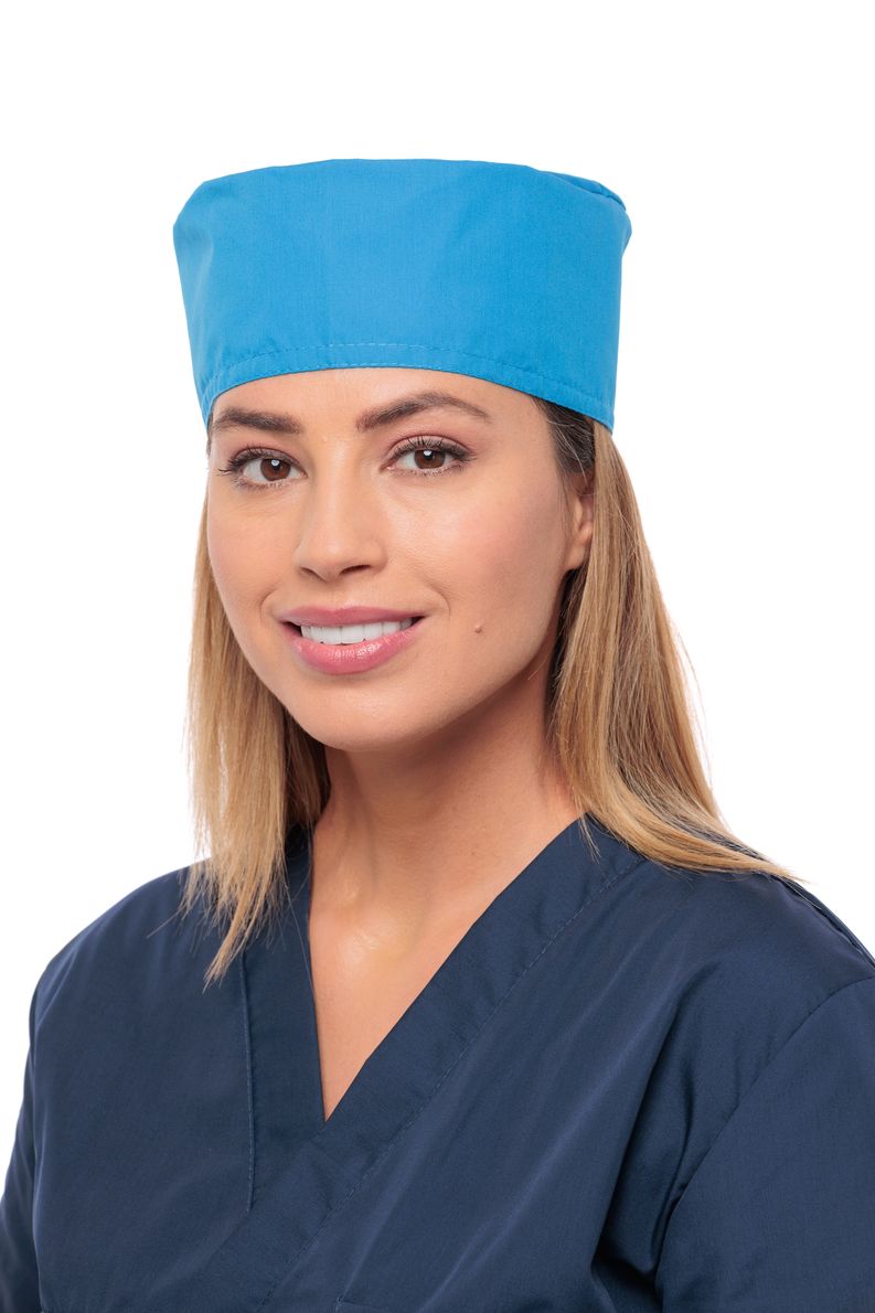 

Шапочка медицинская женская MedicalWear 726 голубая 56-62 RU, Голубой, 726