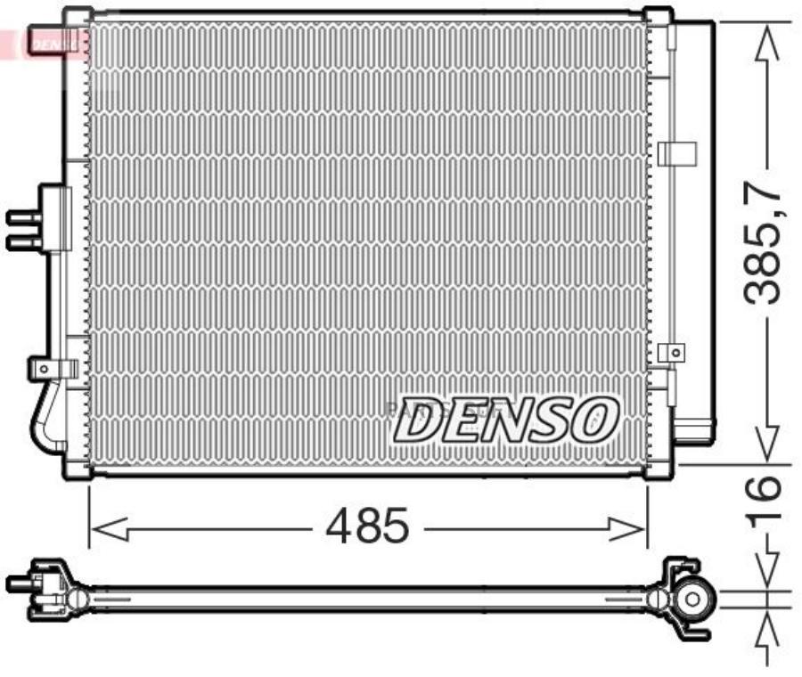 

Радиатор Кондиционера DENSO dcn43007