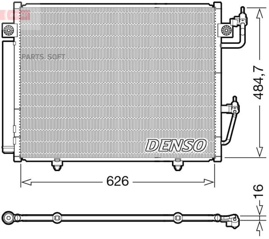 

Радиатор Кондиционера DENSO dcn45009