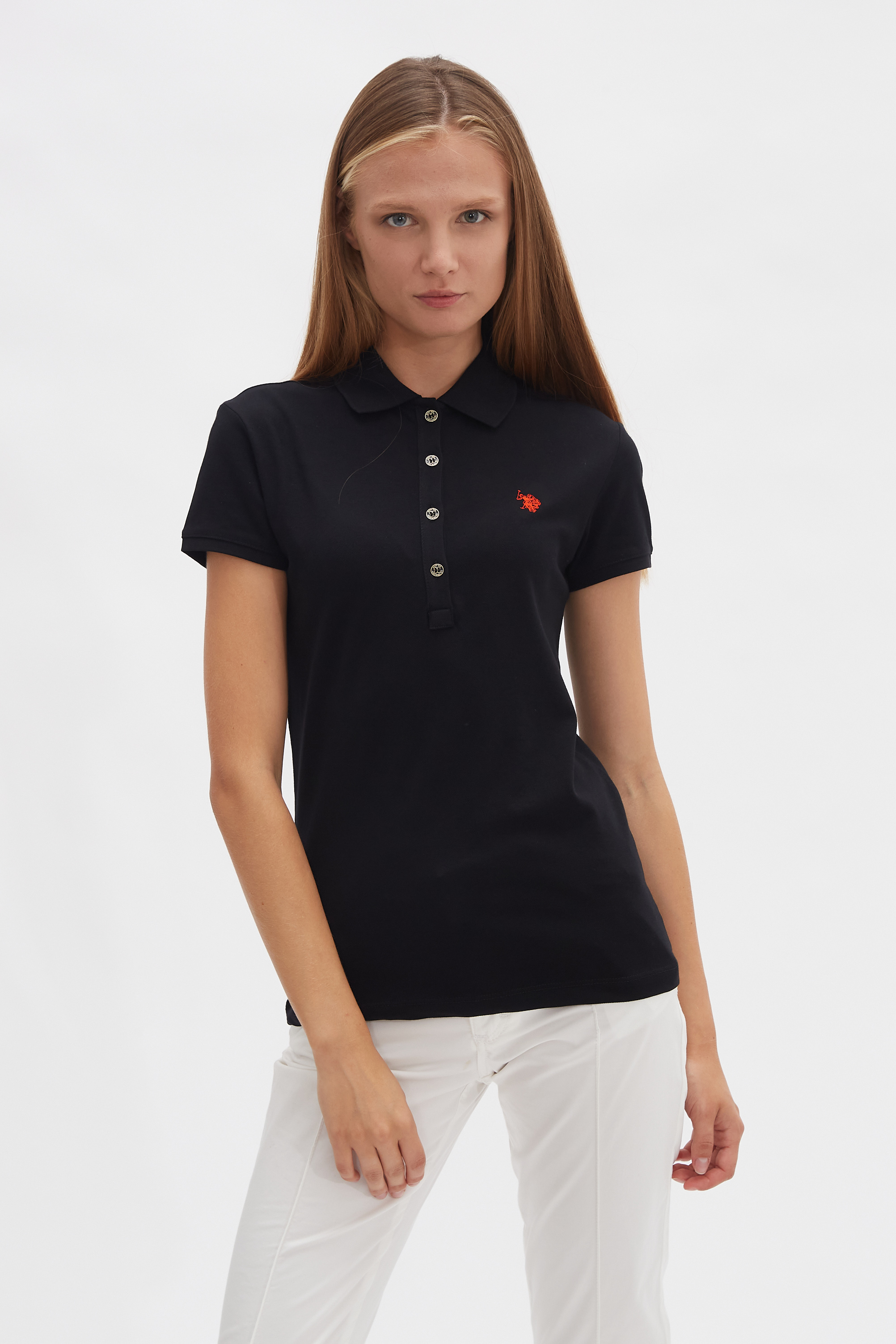 

Футболка женская U.S. POLO Assn. G082SZ0110TP01-OML черная 2XS, Черный, G082SZ0110TP01-OML