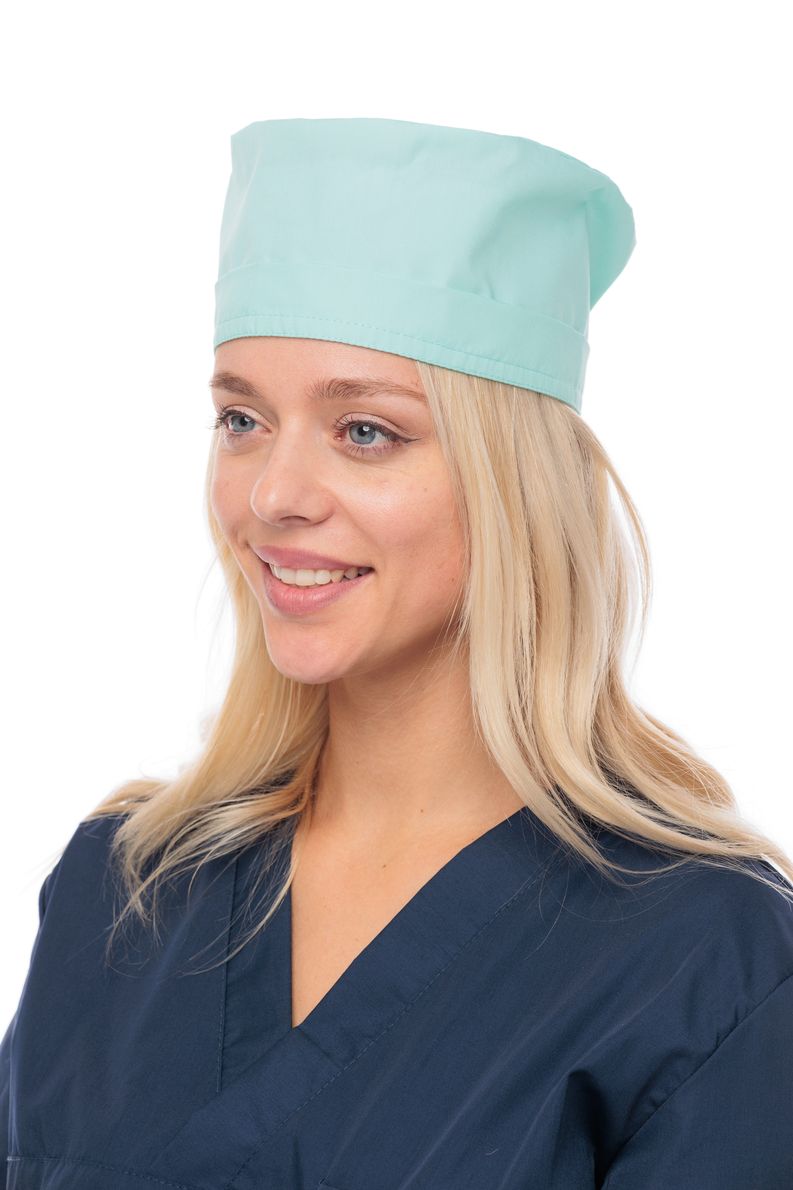 

Шапочка медицинская женская MedicalWear 744 зеленая 56-62 RU, Зеленый, 744