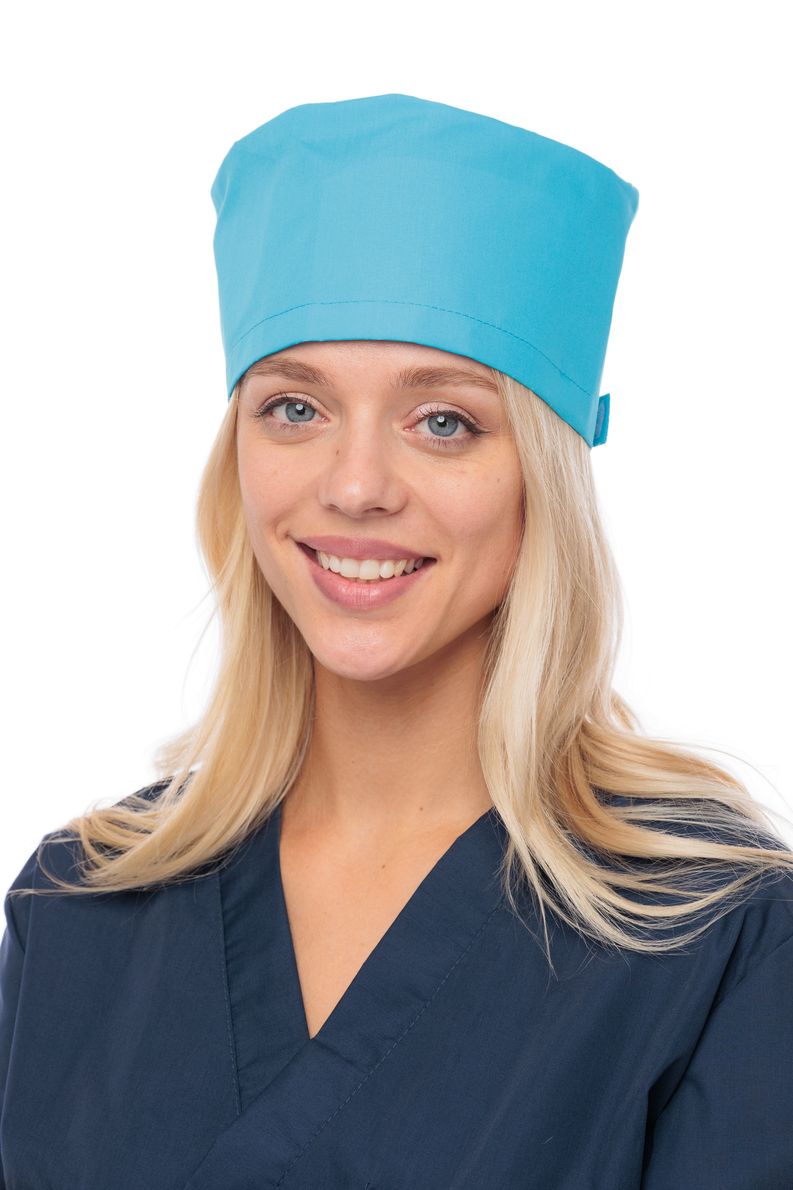 

Шапочка медицинская женская MedicalWear 752 голубая 56-62 RU, Голубой, 752