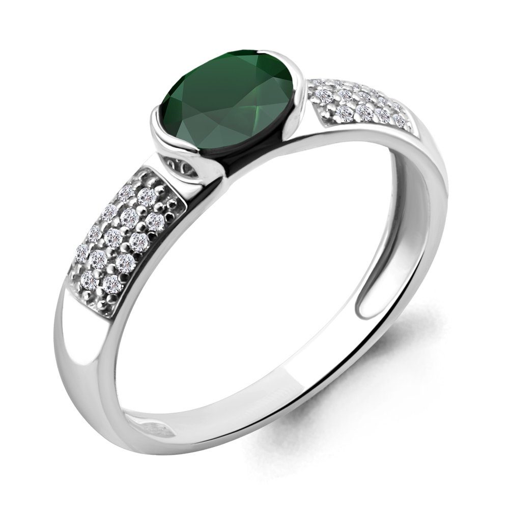 

Кольцо из серебра с агатом р. 18 Aquamarine 6519409А_925_р, 6519409А_925_р