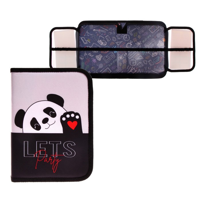 

Пенал 1 секция, 140 х 200 х 40 мм, 2 откидные планки, тканевый, Оникс, ПКТ 09-20-1 Panda, Разноцветный