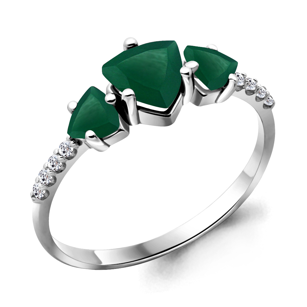 

Кольцо из серебра с агатом р. 16,5 Aquamarine 6519709А_925_р, 6519709А_925_р