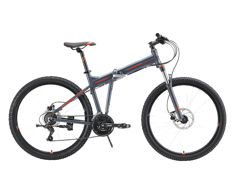 Велосипед Stark Cobra 27.2 HD (2023) серый, черный, оранжевый 20