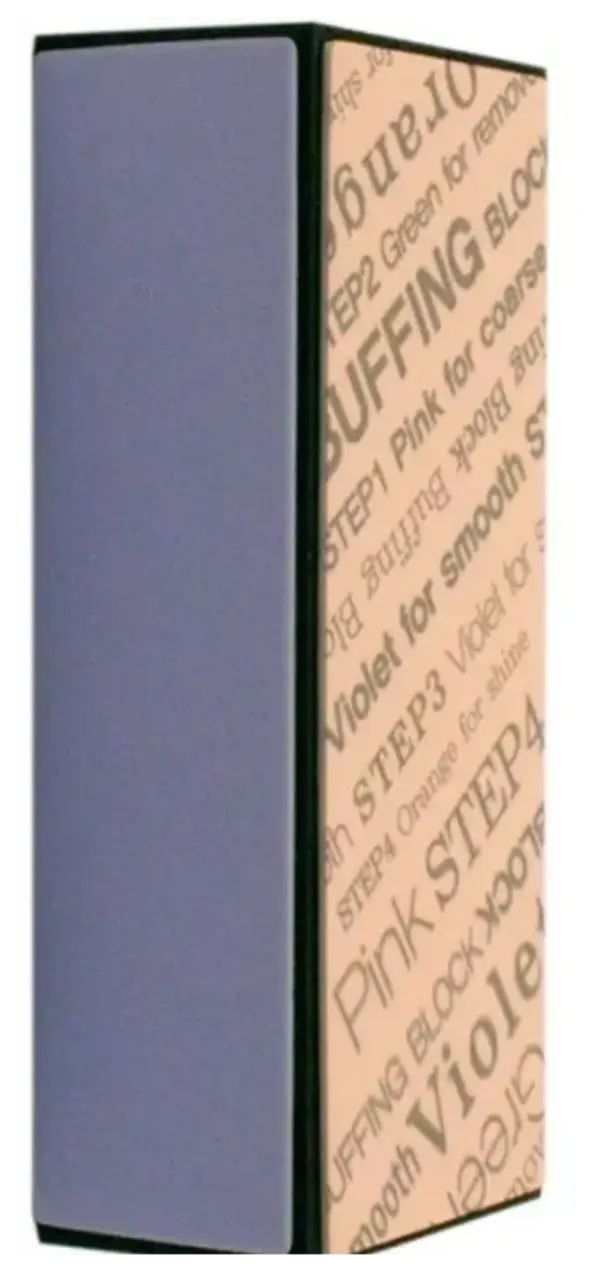 Брусок полировочный для маникюра Lei Бафик 4 сторонний баф полировочный germanicur gm 903 4 х сторонний 320х320х600х3000
