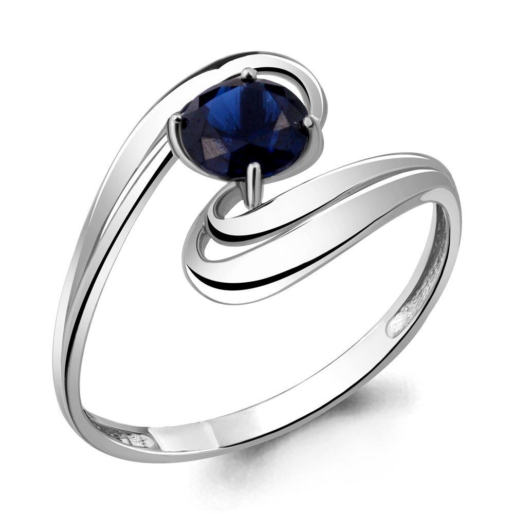 

Кольцо из серебра с сапфиром р. , Aquamarine 65204Н_925_р, 65204Н_925_р